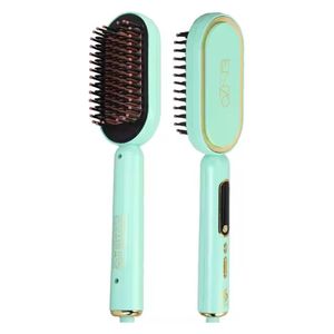 Enzo EN-4102 - Professional Thermal Hair Straightening Brush - 65 W - Pistachio Green 