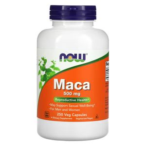  NOW Foods Maca 500 mg - 250 Veg Capsules 