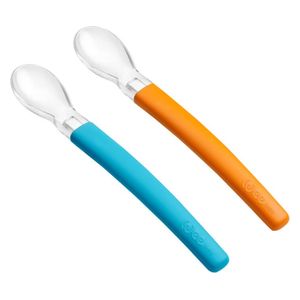  Wee Baby Double Feeding Spoon +6 Months - 2 Pieces Random Colors 
