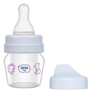  Wee Baby Mini Glass Sippy Bottle, 30 ml - White 