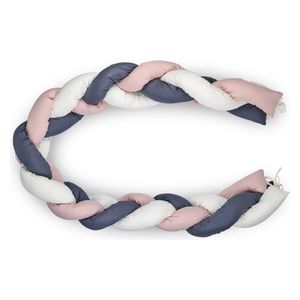 BabyJem Cotton Baby Bed Side Protector - Pink
