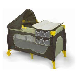Plebani Complete Baby Cot with Mosquito Net - Green