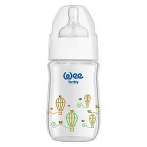 Wee Baby Wide Neck Heat Resistant Glass Bottle - 180 ml