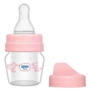  Wee Baby Mini Glass Sippy Bottle, 30 ml - Pink 