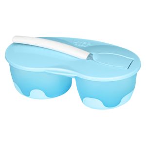 Wee Baby Food Container and Bowl Set - Blue