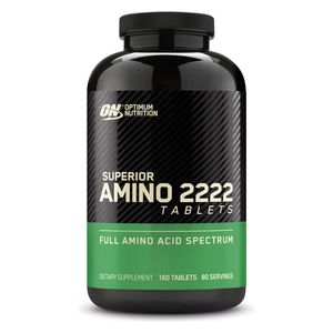  Optimum Nutrition Superior Amino 2222 Dietary Supplement - Supports muscle building and recovery, 160 tablets 