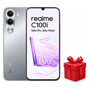  ريلمي C100i - دبل سيم - شاشة 6.8 بوصة - معالج Unisoc T7250 - بطارية 6600 مللي أمبير بالساعة، شحن سريع 15 واط + هدية مجانية 