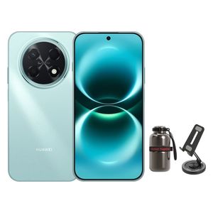  هواوي نوفا 15 ماكس - دبل سيم - شاشة 6.84 بوصة OLED - معالج Kirin 8000A - بطارية 8500 مللي أمبير بالساعة، شحن 40 واط ذكاء اصطناعي + حامل موبايل + كوب قهوة 
