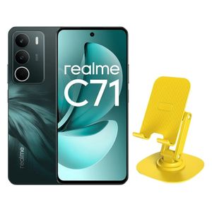  Realme C71 - Dual Nano SIM - 6.67 Inch Display, 120 Hz - UNISOC T7250 Octa-core - 6300 mAh, 45W Fast Charging + Stand 