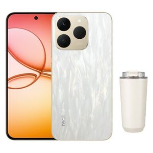  Realme 15T - 6.57-Inch AMOLED, 120Hz refresh rate - MediaTek Dimensity 6400 Max (5G, Octa-Core, 6nm) - 7000mAh battery + Coffee Cup 