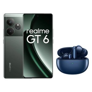  Realme GT6 - Dual SIM - 512/16GB + Realme Buds Air 5 - Bluetooth Headphone In Ear - Blue 