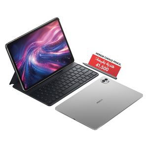هونر تاب Pad 10 بيبرمات - كيكابايت 256/8 - TFT LCD - Snapdragon 7 Gen 3 - بحجم بطارية 10100 ميلي امبير - رمادي + قلم هونر + كيبورد هونر