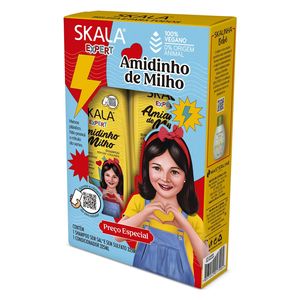 Skala Amidinho de Milho Corn Shampoo & Conditioner - Provides Deep Hydration for Hair, 325 ml + 325 ml