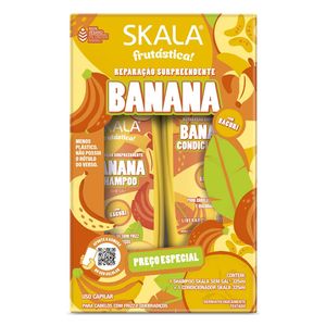 Skala Banana and Bacuri Shampoo & Conditioner - Deeply Moisturizes and Nourishes Hair, 325 ml + 325 ml