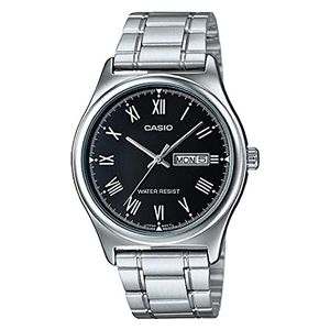  Casio Watch MTP-V006D-1BUDF For Men - Analog Display, Stainless Steel Band - Silver 