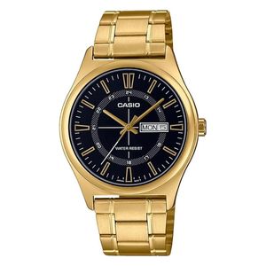  ساعة كاسيو للرجال MTP-V006G-1CUDF - عرض بعقارب, سوار من الستانلس ستيل - ذهبي 