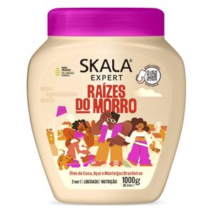 Skala Raizes Do Morro Hair Cream - Enriched with Safflower, Argan, and Avocado Oils, 1000 g
