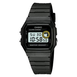  Casio Watch F-94WA-8DG For Men - Digital Display, Resin Band - Black 