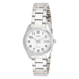  Casio Watch LTP-1302D-7BVDF For Women - Analog Display, Stainless Steel Band - Silver 