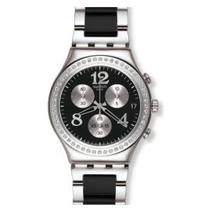 Swatch Watch YCS551G For Women - Analog Display, Stainless Steel Band - Black