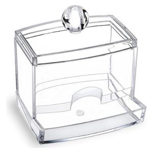 Cotton Swab Organizer Made of Acrylic - Transparent