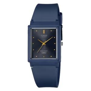  ساعة كاسيو للنساء MQ-38UC-2A1DF - عرض بعقارب, سوار من الراتنج - ازرق غامق 