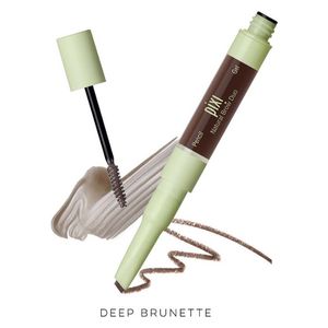 Pixi Natural Brow Duo Eyebrow Pencil & Gel - Waterproof, 2.5 ml - 0.2 g, Deep Brunette