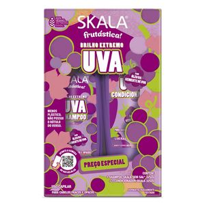 Scala UVA grapes - Shampoo and Conditioner - With Vitamins A and E and D, 325x325 ml