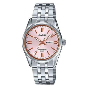  Casio Watch LTP-1335D-4AVDF For Women - Analog Display, Stainless Steel Band - Silver 