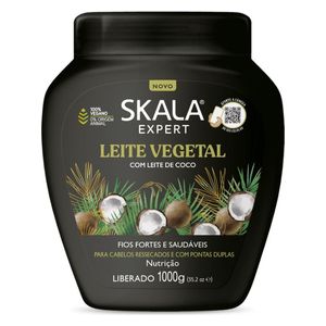 Skala Leite Vegetal Coconut Milk Hair Cream - For Intense Hydration and Nourishment, 1000 g