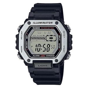 Casio Watch MWD-110H-1AVDF For Men - Digital Display, Resin Band - Black
