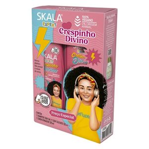 Skala Crispinho Divino Kids Shampoo & Conditioner - For Cleansing and Taming Curly Hair, 325 + 325 ml