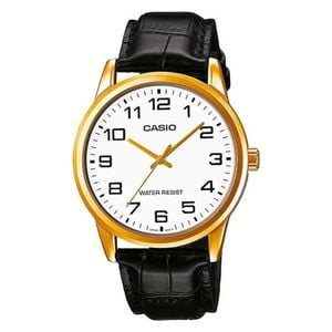 Casio Classic Men's Watch  – MTP-V001GL-7BUDF – Analog – Black and Gold
