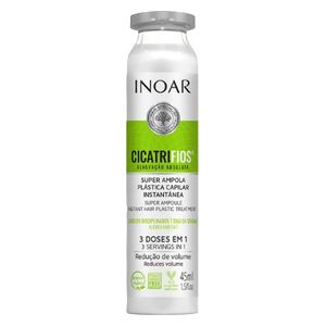INOAR Cicatrifios Hair Treatment Ampoule - Rebuilds and Strengthens Hair - 45ml