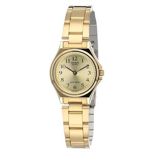 Casio Watch LTP-1130N-9BRDF For Women - Analog Display, Stainless Steel Band - Gold