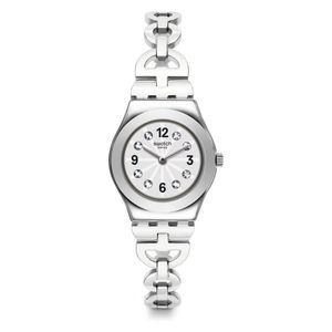  Swatch Watch YSS323G For Women - Analog Display, Stainless Steel Band - Silver 