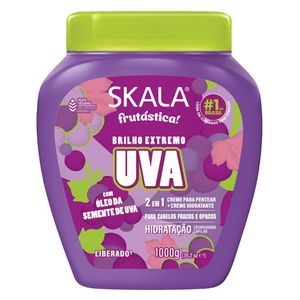 Skala UVA Grape 2-in-1 Leave-In Cream Mask - Moisturizes and Strengthens, 1000g