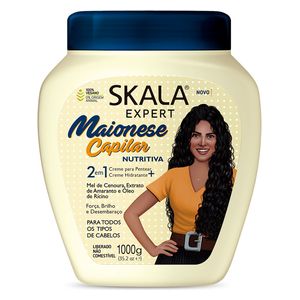  Skala Maionese Capilar 2 in 1  Cream - Deep Hydration and Natural Shine, 1000g 