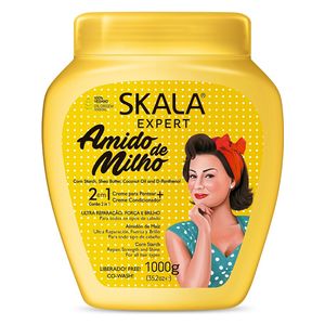  Skala Amido de Milho 2 in 1 Cream - Moisturizer for Dry and Damaged Hair, 1000 g 
