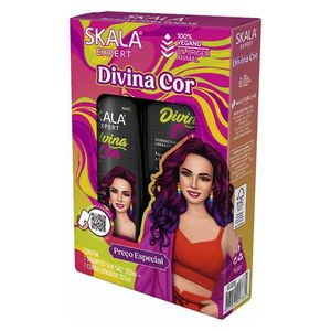 Skala Divina Cor Shampoo & Conditioner - Prevents Color Fading and Protects Hair, 325 + 325 ml
