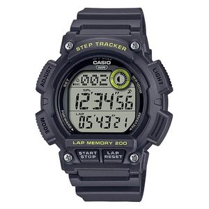 Casio Watch WS-2100H-8AVDF For Men - Digital Display, Resin Band - Gray