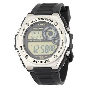 Casio Watch MWD-100H-9AVDF For Men - Digital Display, Resin Band - Black