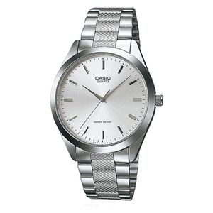Casio Watch LTP-1274D-7ADF For Women - Analog Display, Stainless Steel Band - Silver