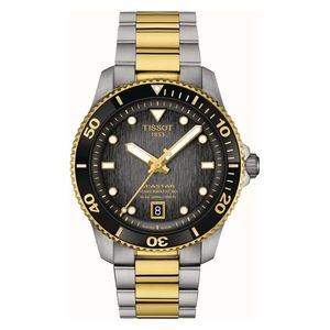  Tissot Watch For Men - Analog Display, Stainless Steel Band - T1208072205100 - Gold 