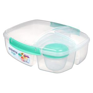 Sistema SIS Lunch Box Triple Split with Yogurt Pot 2L - Mint
