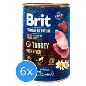  Brit Turkey With Liver Dog Food - 6 Pieces 