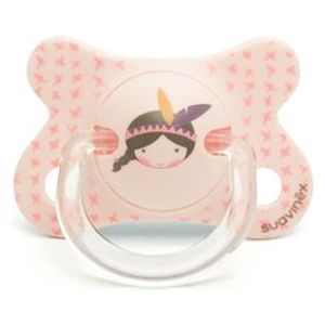  Suavinex Fusion Silicone Pacifier - Light Orange 