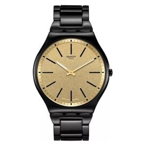 Swatch Watch SS07B109G For Unisex - Analog Display, stainless steel Band - Black