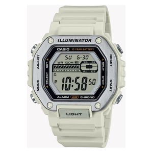  Casio Watch MWD-110H-8AVDF For Men - Digital Display, Resin Band - White 