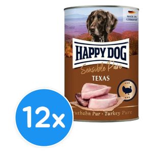  HAPPY DOG Sensible Pure Texas Turkey Dog Food - 12 Pieces 